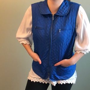 Blue vest from Talbots